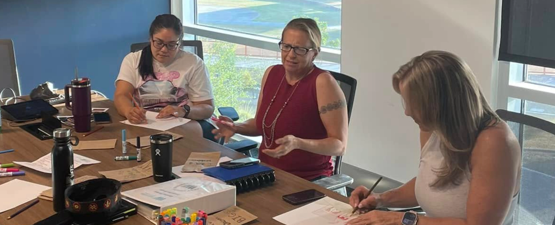 WVBE members collaborating during a group workshop